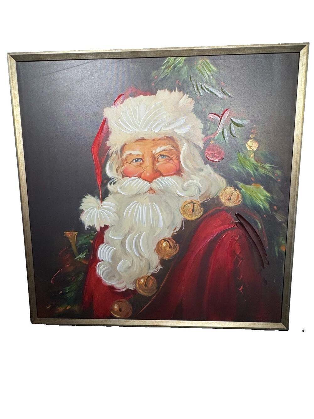 Large Santa Claus Wall Picture 36x36 Christmas Decor Hobby Lobby Art